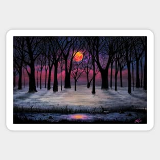 Misty Night - Dismal Moon Sticker